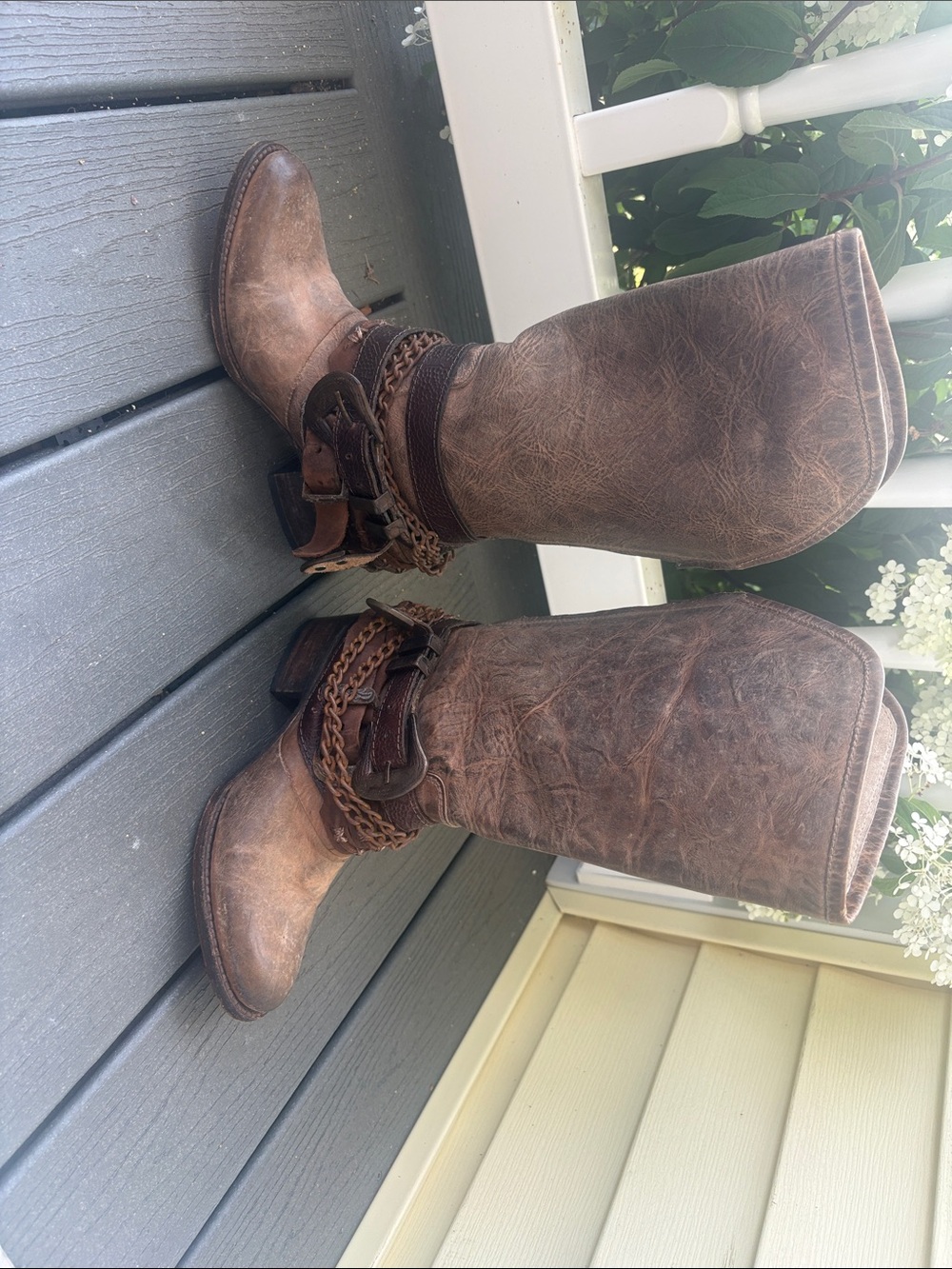 Freebird by Steven Brown Leather Western Heeled Boots - Picture 3 of 6